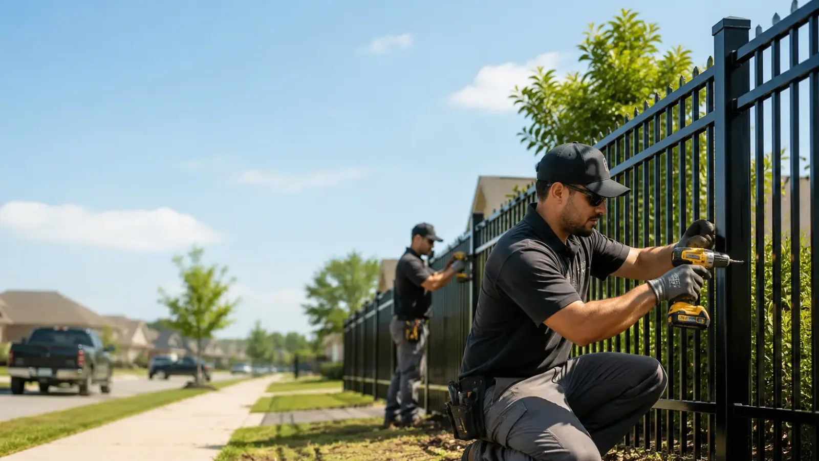 Metal Fence Installation in Trade, TN